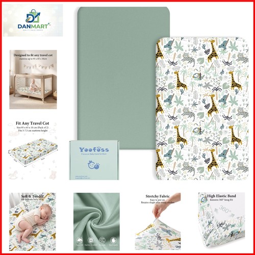 Travel cot fitted sheets x - cot,