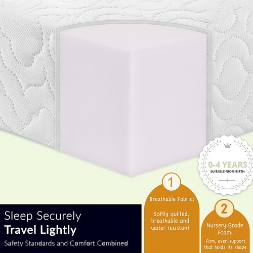New thick travel cot - new,