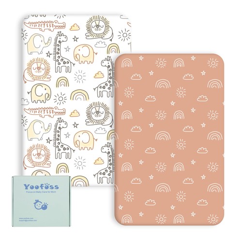 Travel cot fitted sheets - cot, 65