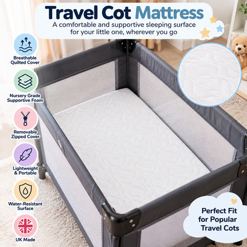Baby travel cot mattress x - travel,