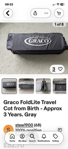 Graco travel cot - graco,