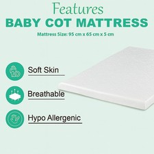 New Thick Travel Cot Mattress